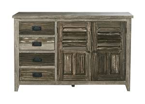 Sideboard INDUS Beige - Massivholz - 50 x 90 x 140 cm