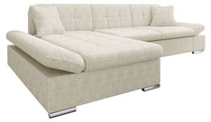 Ecksofa Malwi Cord Beige - Ecke davorstehend links