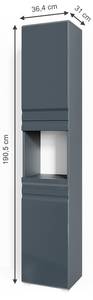 Badschrank Freddy 29927 Anthrazit - Grau