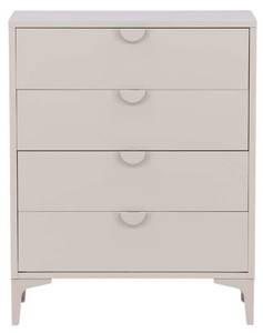 Kommode Piring 2 Beige - 78 x 98 x 40 cm