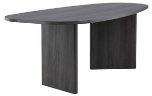 Table à manger Gronvik Noir - En partie en bois massif - 220 x 75 x 100 cm