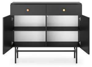 Sideboard DIVENOS Schwarz - Holzwerkstoff - 105 x 90 x 39 cm