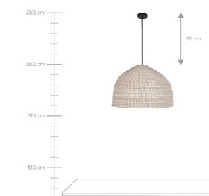 Lampe suspension PEPAKAN Noir - Bleu - Fibres naturelles - 59 x 127 x 59 cm