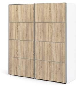 Kleiderschrank Veto B Braun - Weiß - Holz teilmassiv - 182 x 202 x 64 cm