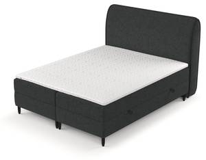 Premium Boxspringbett Lunaro Graphit - Breite: 191 cm