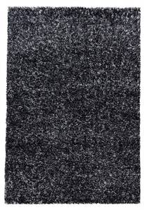 Tapis shaggy UNI D Noir - 80 x 150 cm