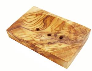 Seifenablage viereckig Braun - Holzwerkstoff - Naturfaser - 11 x 2 x 7 cm
