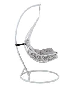 Fauteuil suspendu OROSI Blanc - Fibres naturelles - 105 x 195 x 105 cm