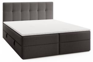 Boxspringbett Oreno Royal Grau - Breite: 144 cm