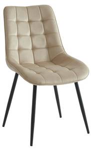 Chaise OLLUA Lot de 2 Beige - Textile - 60 x 87 x 49 cm