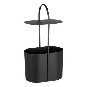 Beistelltisch Schwarz - Metall - 24 x 69 x 35 cm