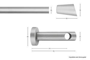 Gardinenstange Molis 1 lfg. Gold - Breite: 380 cm