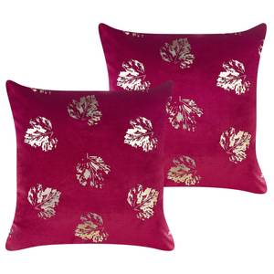 Coussin décoratif GOLDENROD Rouge bourgogne - Doré - Rouge
