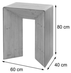 Konsolentisch L76 Braun - Holzart/Dekor - Holz teilmassiv - 60 x 80 x 40 cm