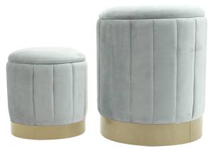 Pouf Avelos (2er-Set) Grau