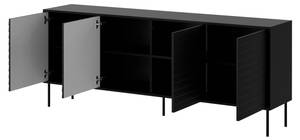 Sideboard Cortina Schwarz - Walnuss