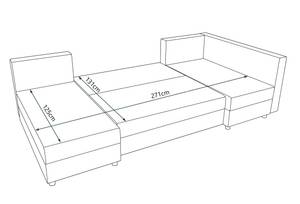 Ecksofa STARI6 Rot - Ecke davorstehend links