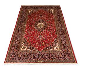 Keshan - 216x141cm Rot - Naturfaser - 141 x 1 x 216 cm