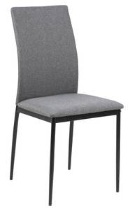 Chaise de salle à manger Des lot de 4 Gris - Textile - 44 x 92 x 53 cm
