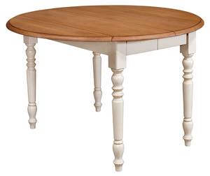 Table Embellie D120, 2 allonges Beige