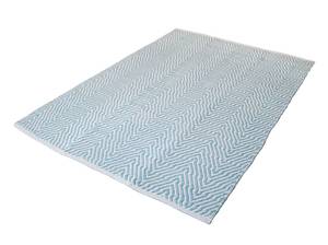 Tapis coton design GLAZE Turquoise - 120 x 170 cm