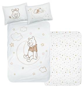 Babybettwäsche Winnie Pooh in Flanell Beige - Weiß - Textil - 100 x 135 x 1 cm