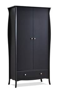 l' armoire Baroque Noir - Noir brillant - Largeur : 99 cm