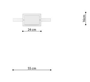 Hängelampe Rio 4000K Gold - Tiefe: 55 cm