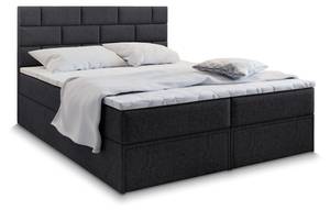 Boxspringbett ARINOS Schwarz - Breite: 140 cm