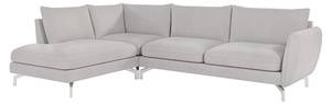 Ecksofa Avanti, 6-Sitzer Silber - Massivholz - Textil - Holz teilmassiv - 277 x 87 x 200 cm