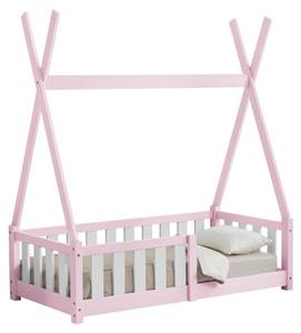 Lit Tipi Helsingborg pour Enfants Rose clair