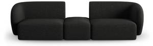 modulares Sofa SHANE 2 Sitzplätze Schwarz