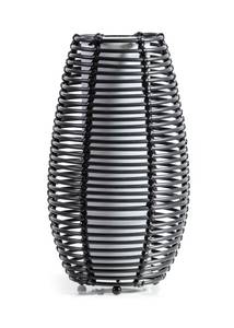 Lampe de table Cocoon Noir - Rotin - 20 x 39 x 20 cm