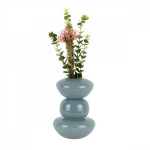 Vase Bubbles Blau