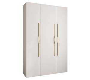 Armoire à portes battantes Como 2 Doré - Blanc - 160 x 40 cm