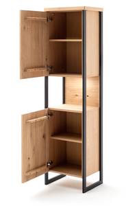 Vitrine Silvio 3 Braun - Holzart/Dekor - Holz teilmassiv - 50 x 186 x 38 cm