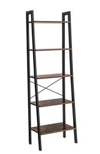 Leiterregal Standregal Braun - Holzwerkstoff - 172 x 34 x 56 cm