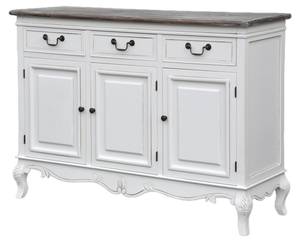 Buffet RIMINI WHITE SB120 6D3D Blanc - Bois massif - Bois/Imitation - 120 x 85 x 40 cm