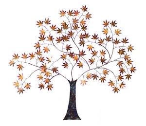Wanddeko Metall Greeting Tree Metall - 100 x 89 x 7 cm