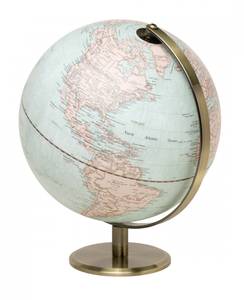 Globe terrestre lumineux vintage Matière plastique - 25 x 33 x 25 cm
