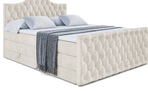 Boxspringbett VILA-1-Z KING Beige - Breite: 140 cm