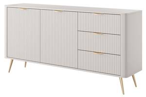 Lowboard ELONARIA Beige - Holzwerkstoff - 38 x 81 x 163 cm