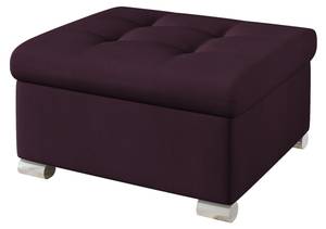 Polsterhocker Niko Klein Velvet Purpur