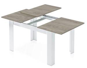 Ausziehbarer Tisch Midland Braun - Weiß - Höhe: 78 cm