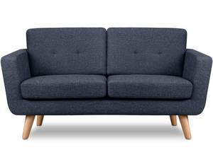 TAGIO II Sofa 2 Personen Beige - Braun - Marineblau