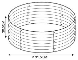 Pflanzbeet Andrano 92 x 92 cm