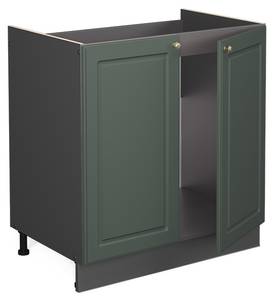 Meuble bas sous-évier Fame-Line 37990 Anthracite - Vert