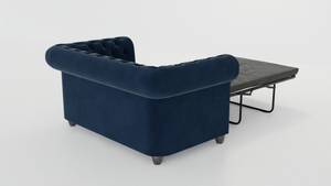 Polstergarnitur Karl 3+2+1, Chesterfield Marineblau