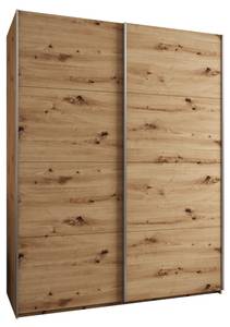 Armoire Lux 1 Imitation chêne - Argenté - Largeur : 190 cm