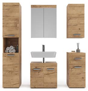 Badmöbel Set Luna 36778 Braun - Holzwerkstoff - 60 x 56 x 34 cm